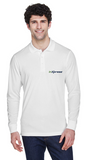 Men's Pinnacle Performance Long-Sleeve Piqué Polo (InXpress Embroidered Logo)