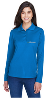 Ladies' Pinnacle Performance Long-Sleeve Piqué Polo (InXpress Embroidered Logo)