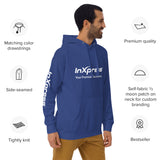 InXpress Unisex Hoodie (Logo on Chest, Right and Left Arm)